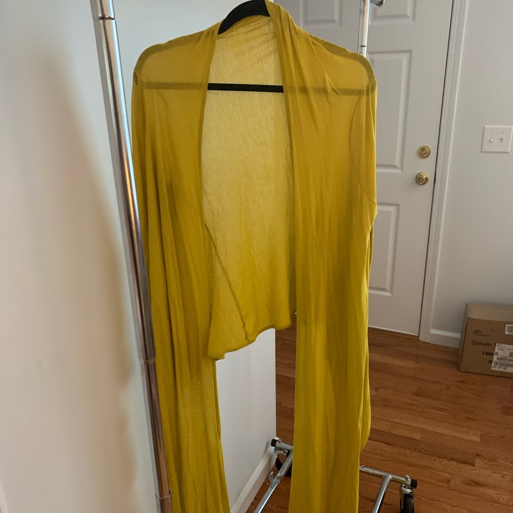 Chartreuse Shawl/Wrap, One Size